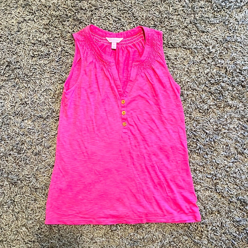 Lilly Pulitzer Pink Essie Tank Top XS